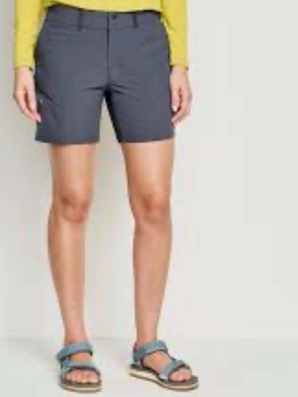 Womens Orvis 7” Classic Sandstone Chino Shorts Sz 12